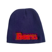 BERR LOGO BEANIE {NAVY/RED}