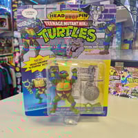 Image 1 of Vintage Teenage Mutant Ninja Turtles Head Droppin’ Leonardo Figure – Playmates 1991