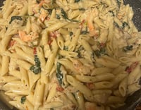 Tuscan Shrimp and Chicken Pasta