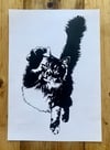 THE CATPACK “BACKPACK” screen print