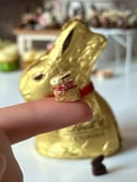 Miniature chocolate Lindt Bunnies 1:12 scale