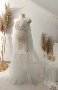 Image 2 of Photo prop | Tulle dress for photoshoot | Alexa | size universal | off white