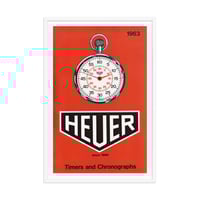 Image 2 of Heuer 1963 catalog framed poster