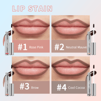 Image 4 of Waterproof Lip Liner Peel Off Tattoo Lipgloss Waterproof Long Lasting Matte Lip Tint Brown Contour T