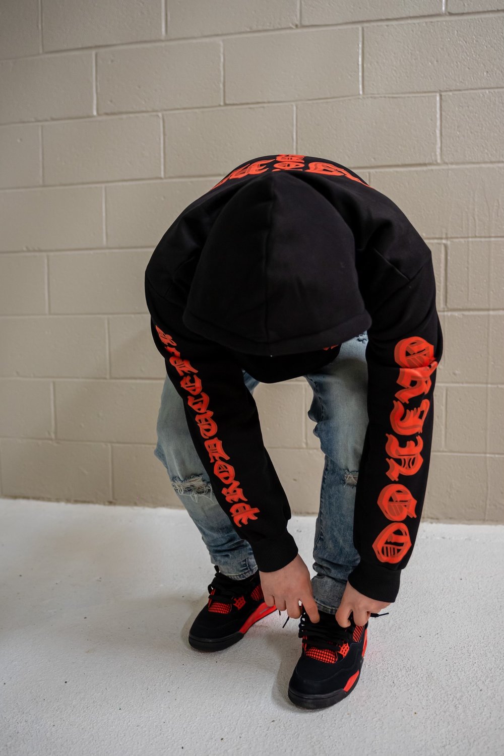 Image of 3D Puff Black & Red Cross Logo [Limited Edition]