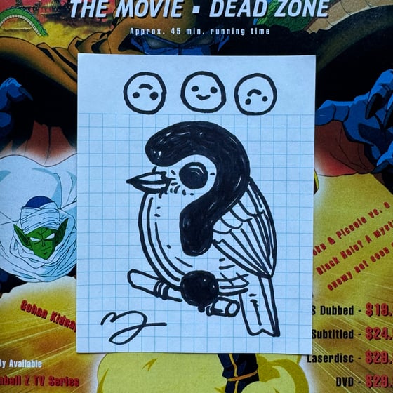 Image of Fat Bird Sharpie Sketch #237