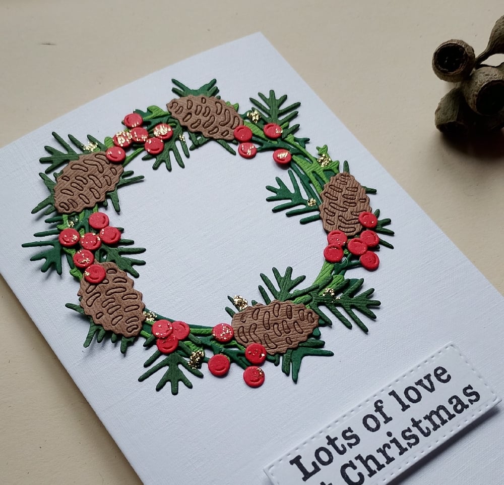 Image of Pinecones & Poinsettias