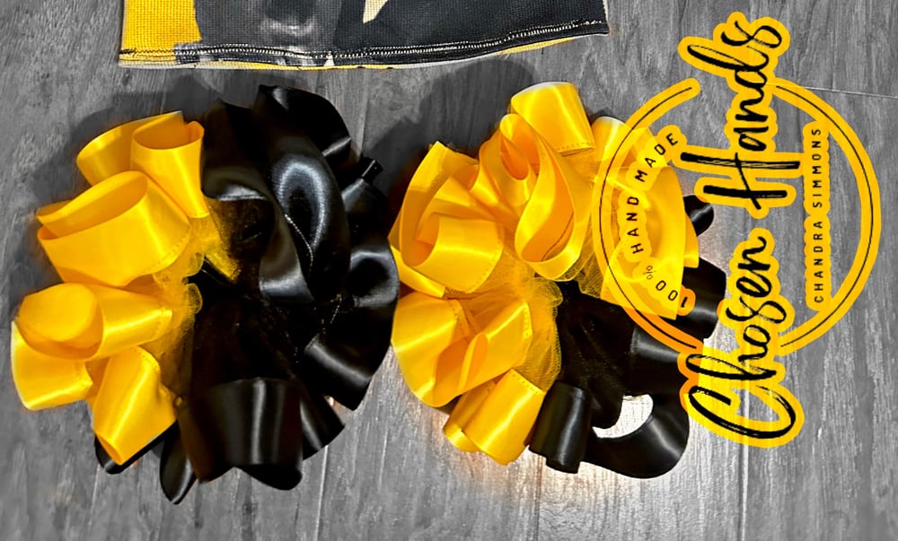 Image of Black & Yellow/Gold Anklets