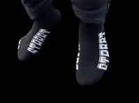 Image 2 of SSR03 - “Traditional” Black Crew Socks 