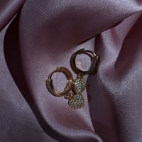 Image 3 of Amour Huggie Hoop Earrings