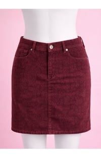 Image 5 of New Sz 12 Corduroy Alyxa Burgundy Skirt #542*13
