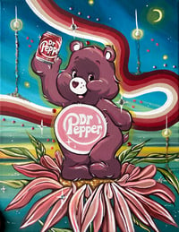 DR PEPPER CAREBEAR - CANVAS 