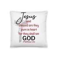 Image 2 of Basic Pillow - Jesus