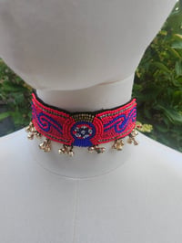 Image 3 of Festie choker -red beading