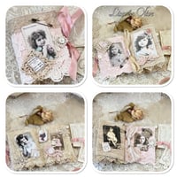 Image 2 of Vintage style snippet book with a touch of pink
