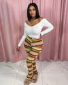Green Knit Layer Leggings