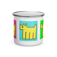 Image 1 of Vibrant Dogs Enamel Mug