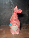 Tutti-Fruity Speckled Pink Ceramic Decorative Fishing Gnome Incense Burner