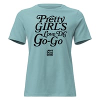Image 4 of LOVEDCGOGO "PRETTY GIRLS LOVE" - Light - Women's Relaxed T-Shirt (see color options)