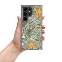 Image 2 of Art Nouveau Inspired Soft Multicolor Boho Floral Sketch Clear Case for Samsung®