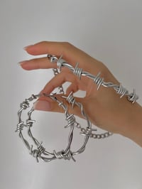 Image 4 of EXTRA THICK BARBED WIRE CHOKER