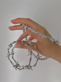 Image 9 of EXTRA THICK BARBED WIRE CHOKER