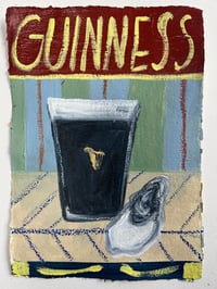 Guinness on blue and green stripes