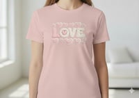 San Valentín T-shirt Love Crochet heart