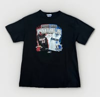 Image 1 of VTG Y2K Dallas Mavericks Miami Heat Tee Sz Youth XL (Small)