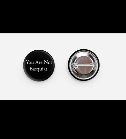 Image of Basquiat Button (Black)