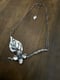 Image of Dogwood Flower Leaf Branch Necklace Handmade Chain