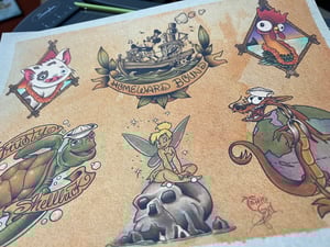 Image of 16 Sheets Traditional Disney Inspired Flash A (Standard Card Stock)
