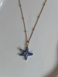 Image 1 of Blue Starfish Necklace