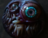 Image 2 of Custom Swappable Phone Grip for smartphones, reflective pupil, glow in the dark. Madballz
