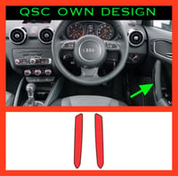 X2 Audi A1 Interior Grab Handle Insert Stickers 