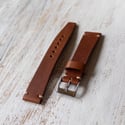 18mm Corfam Style Strap - Sienna