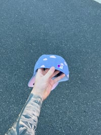 Image 3 of LAVENDER PARTLY PINK  CINCINNATI REDS CUSTOM FITTED CAP
