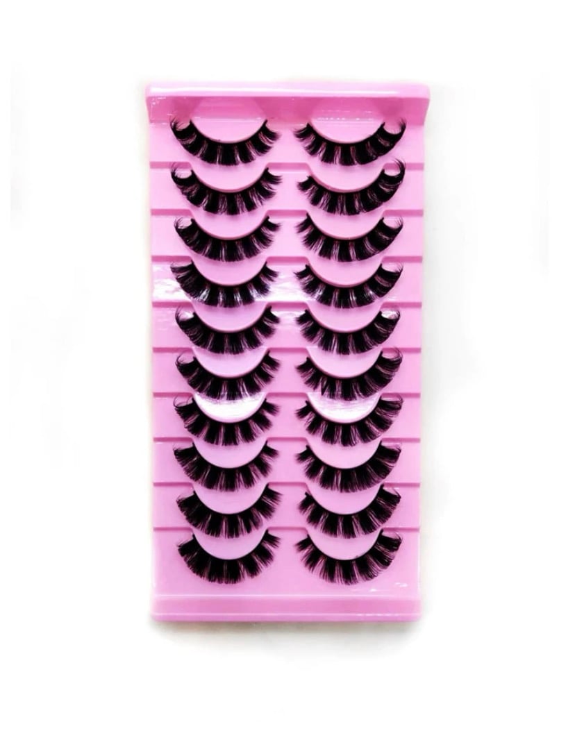 Full volume Russian eyelashes 10 pack Laylas beauty basics