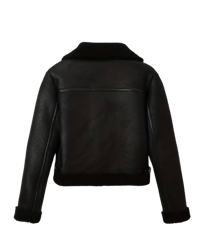 Image 2 of WOMENS BLACK FAUX JACKET