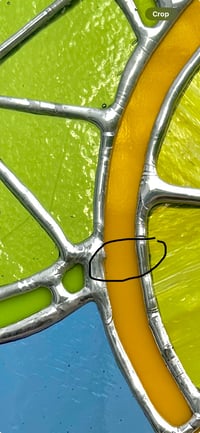 Image 5 of Citrus Slice Panel (***read details***, small heat crack)