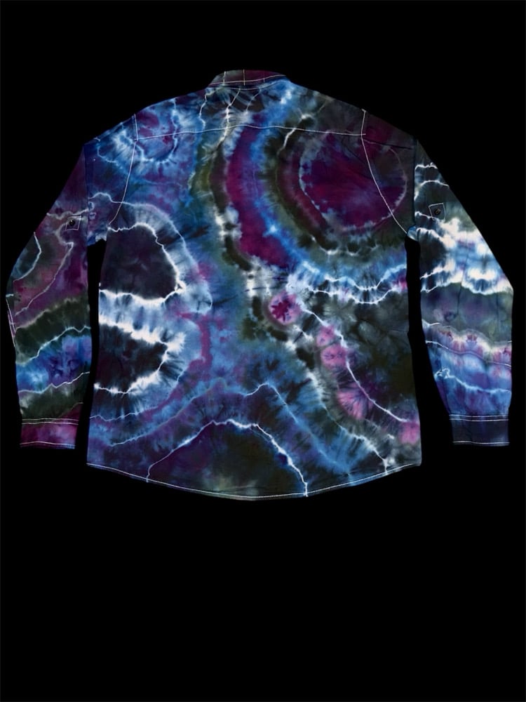 Image of (L) Deep Space Long Sleeve Button Up 