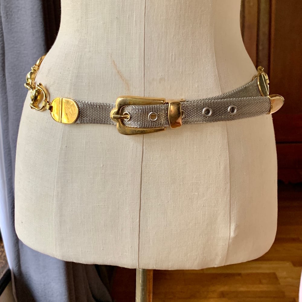 Mesh Horsebit Belt