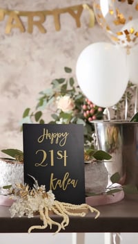 Image 1 of Personalised Floral Table Signage 