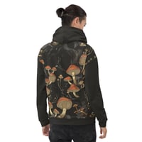 Image 4 of Dark Cottagecore Goth Grunge Inspired Vibrant Mushroom Unisex Hoodie