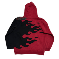 Image 3 of (L) Nike Flame Side Black Red Colorway "Zholen" 537