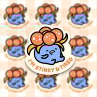 Stinky & Tired Gloom Vinyl Sticker