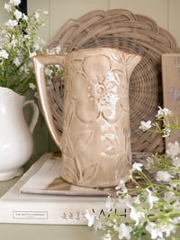 Neutral Floral Jug