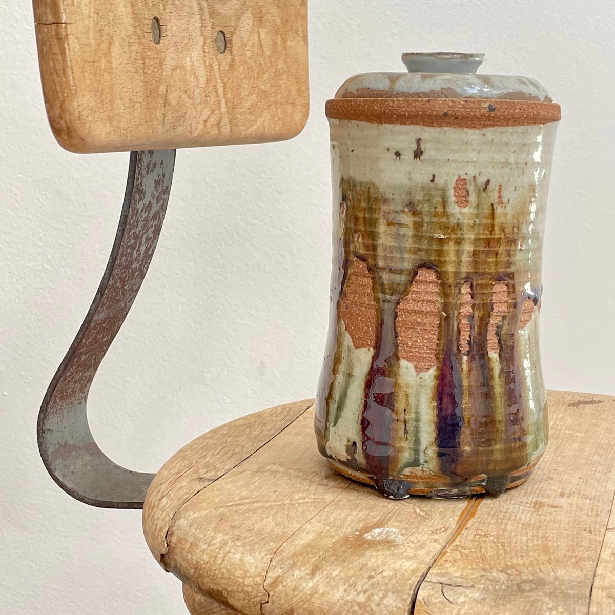 Image of STUDIO POTTERY CANISTER #1
