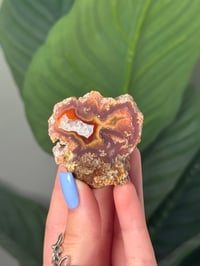 TRANSPARENT SPECKLED PINK LAGUNA AGATE