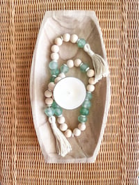 Image 2 of Natural Wood + Green Seaglass